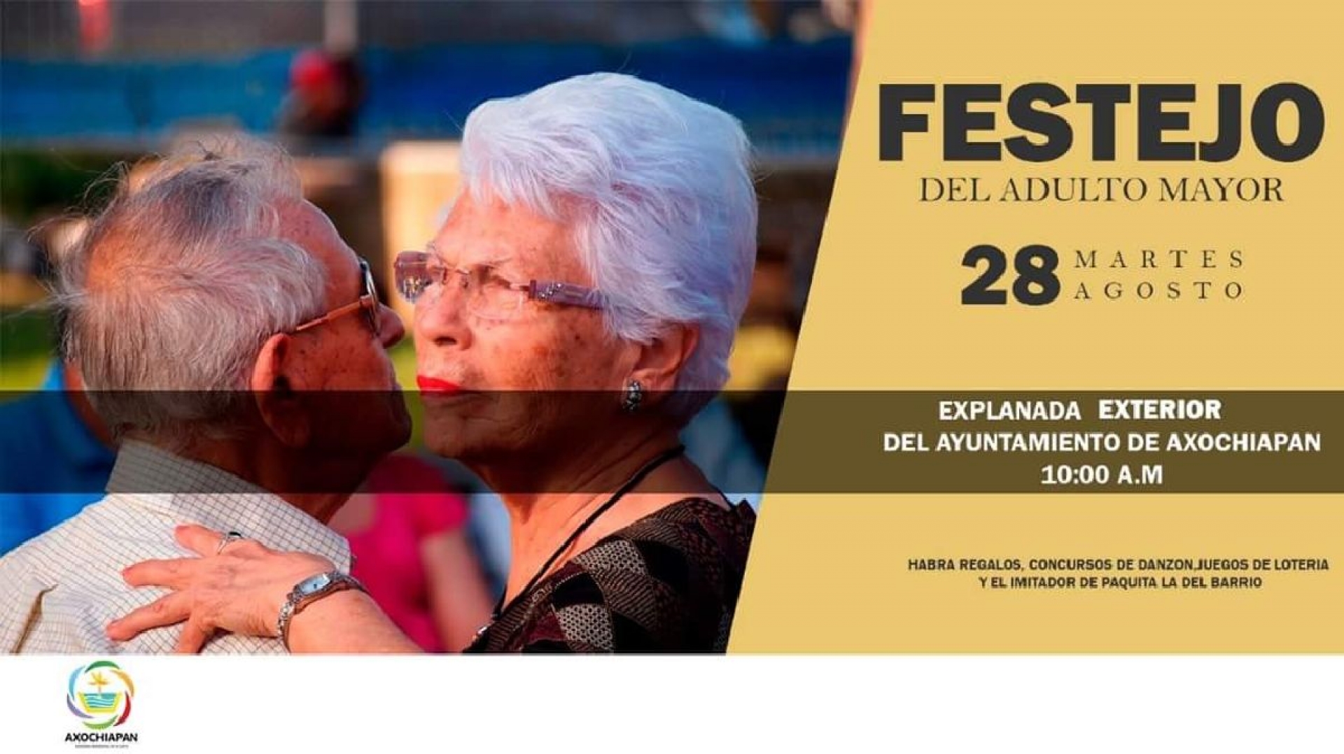Anuncian festejo para adultos mayores en Axochiapan
