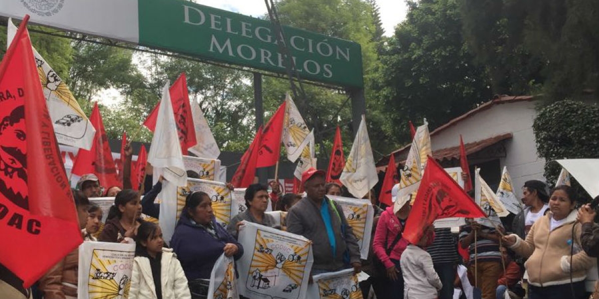 Se concentran integrantes de la UNTA en la delegación de Sagarpa