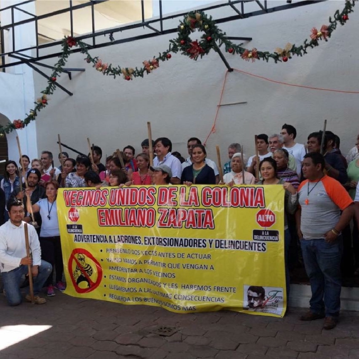 Se organizan habitantes de la colonia Emiliano Zapata en Cuautla para combatir a la delincuencia