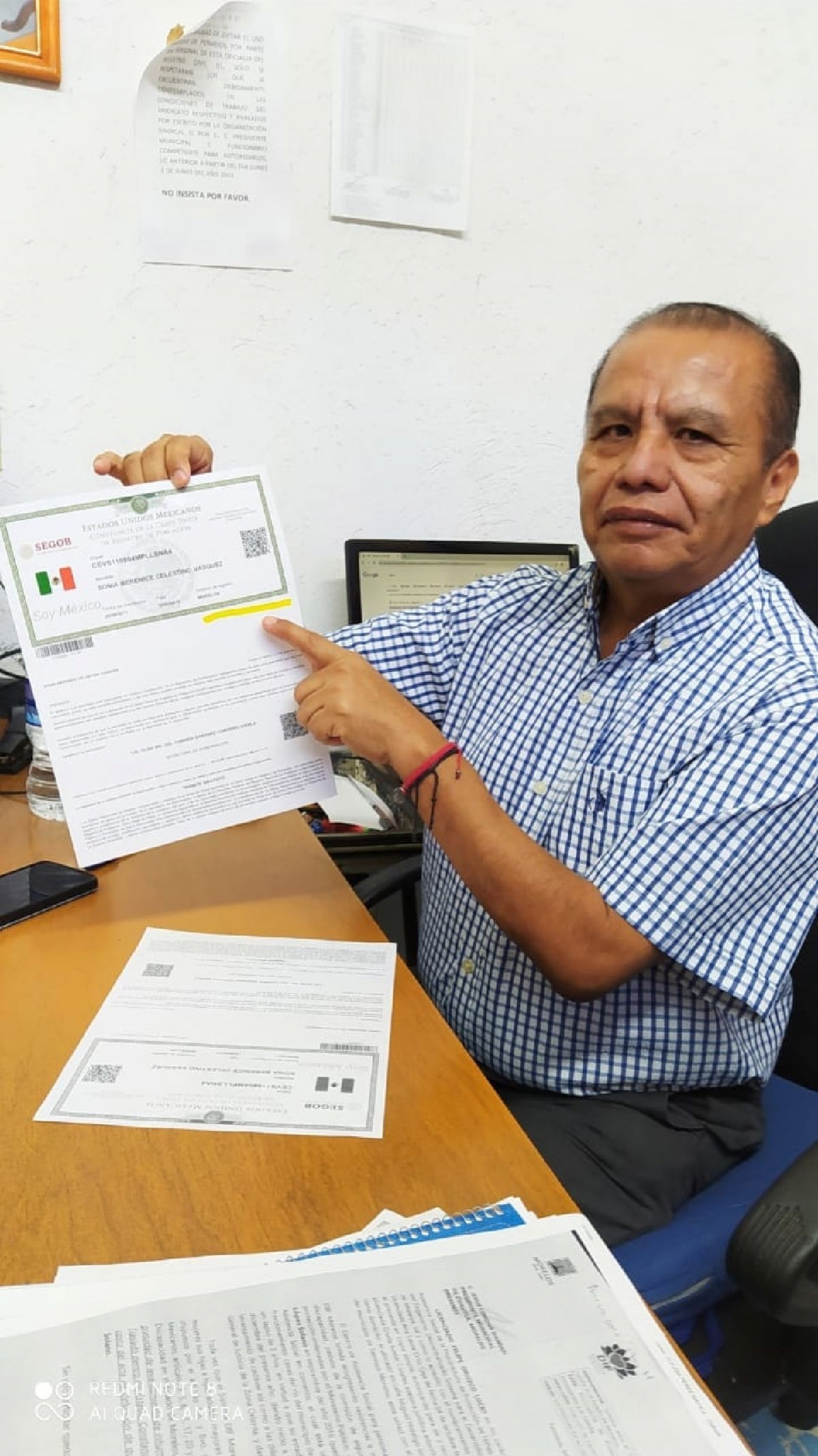 Gratuita, la corrección del CURP desde el Registro Civil