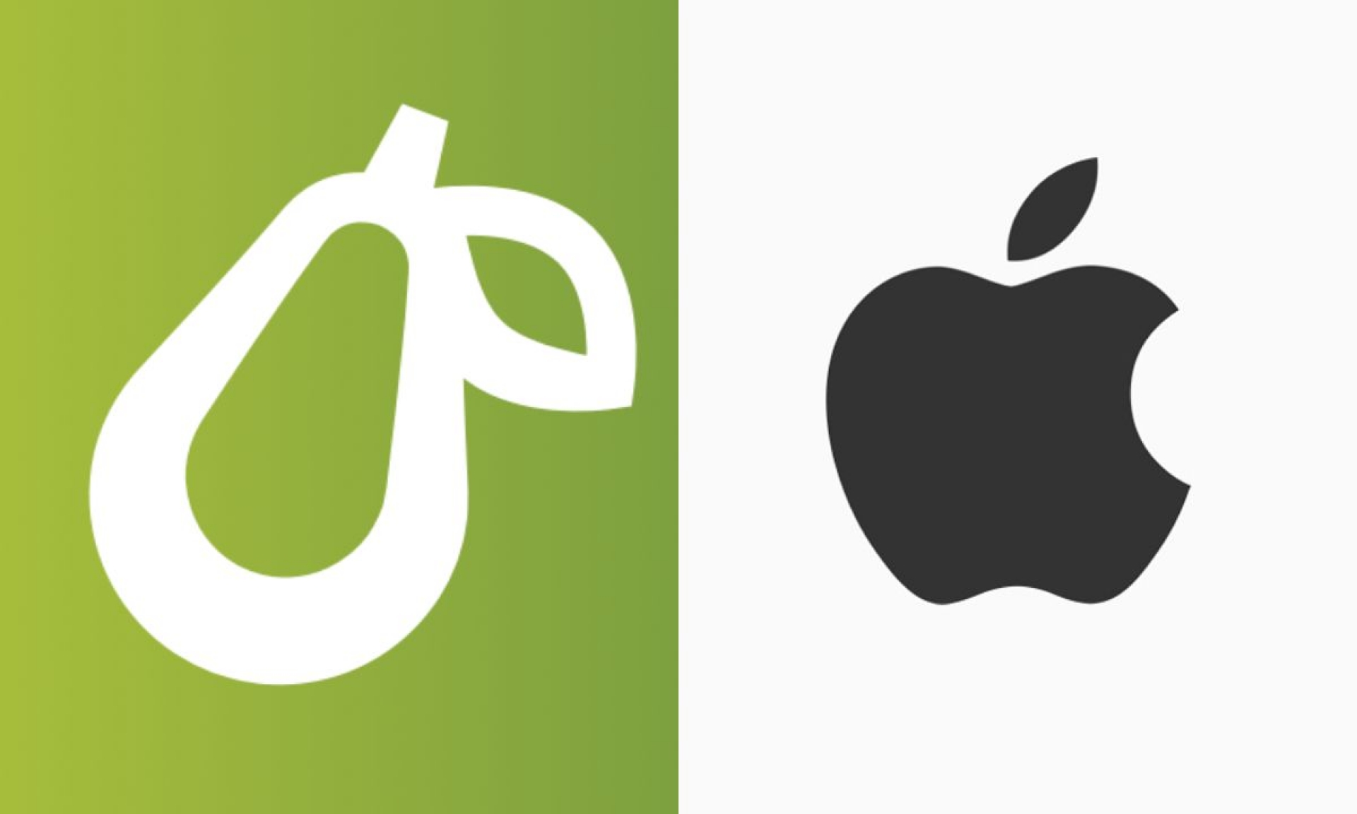 Apple demanda a marca con logo de pera por ser “muy similares”