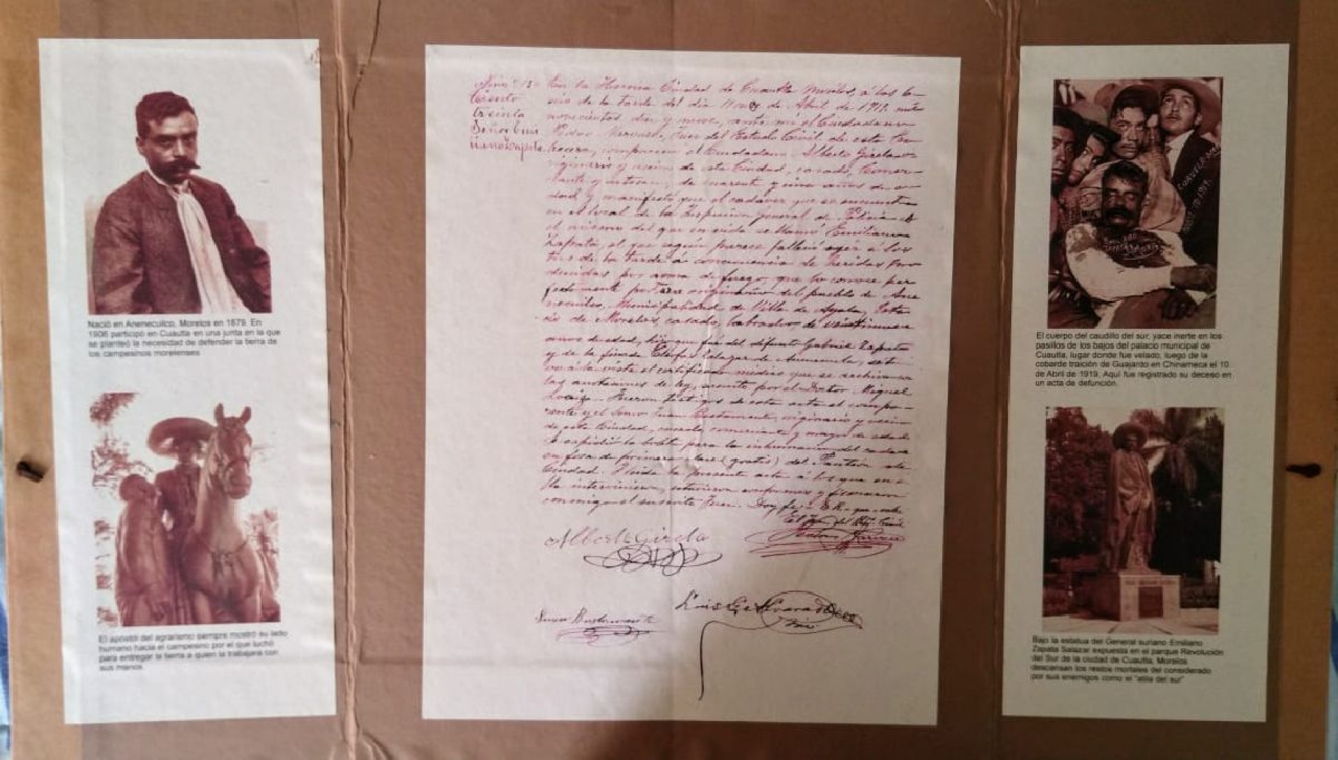 Niega Ayuntamiento haber recibido el acta de defunción de Zapata