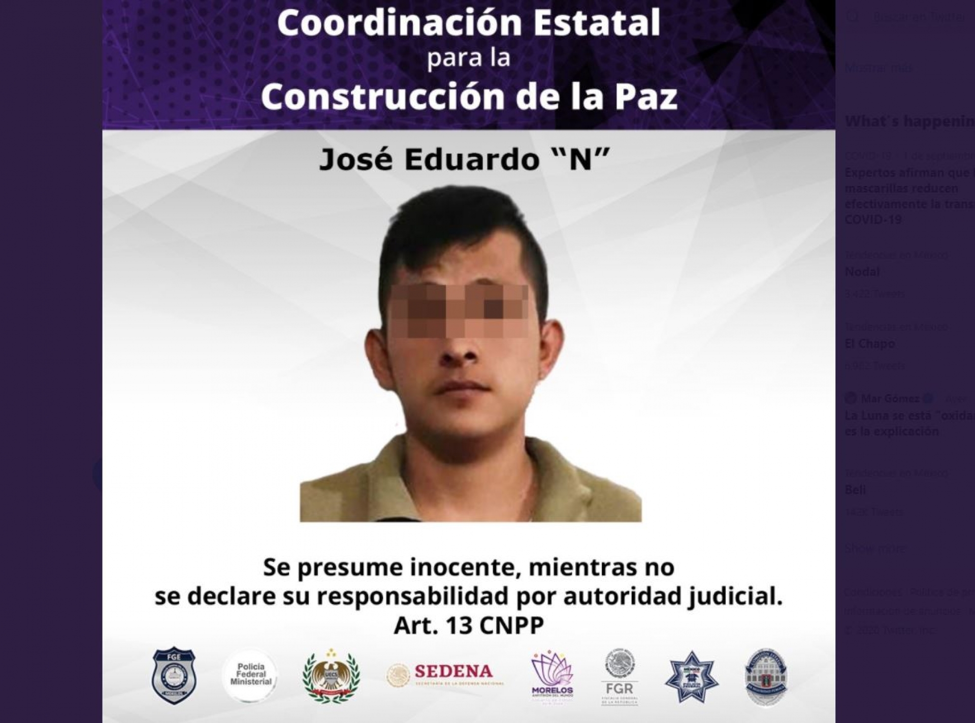 Vinculan a proceso a joven acusado de homicidio