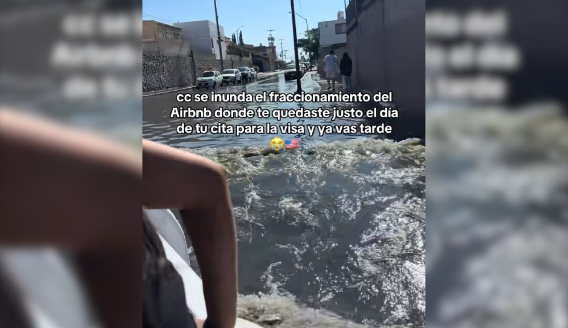 Video viral muestra a joven viajando en camioneta para llegar a cita de visa