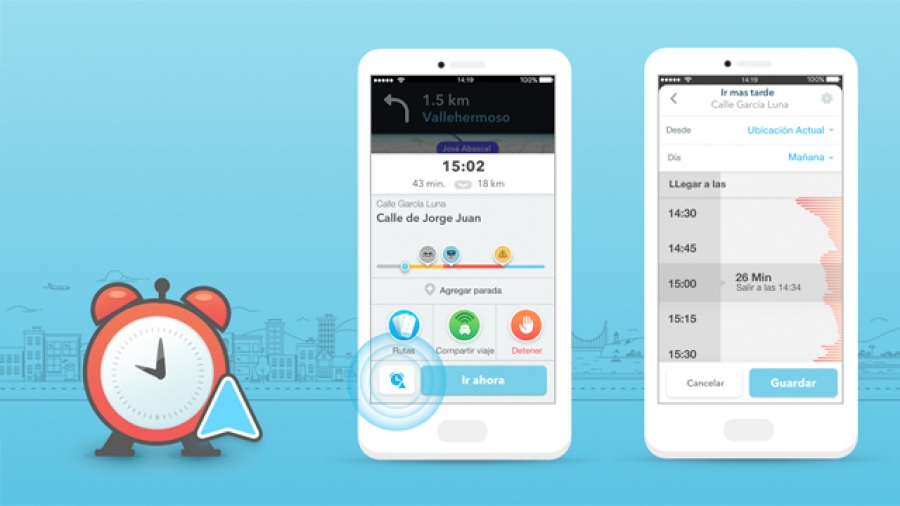 Waze para iOS ahora te avisa cuando debes salir para llegar a tiempo a una cita
