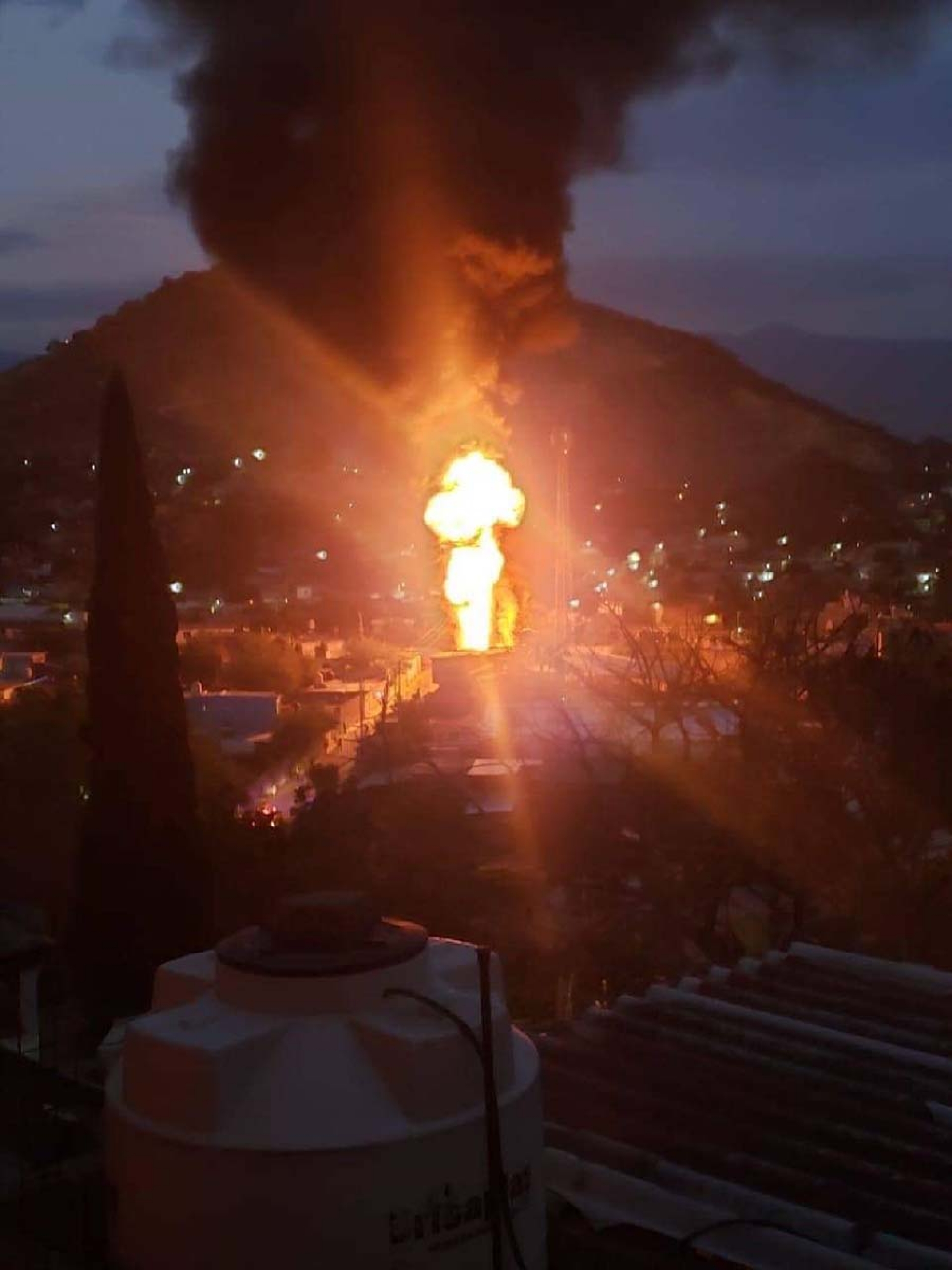 Se incendia una casa en la Calera Chica