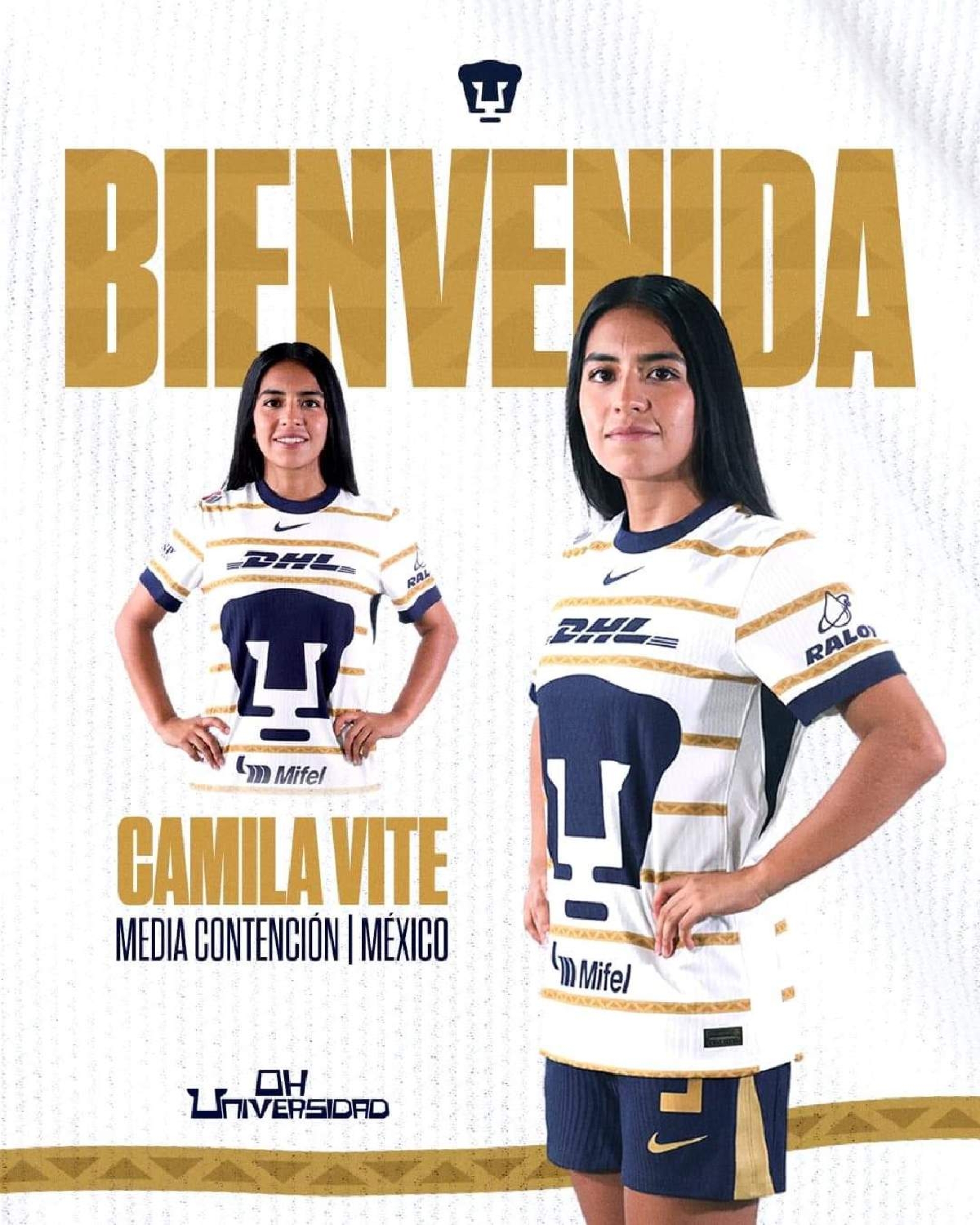 Camila Vite es nuevo refuerzo de Pumas Femenil para este torneo de Apertura 2024