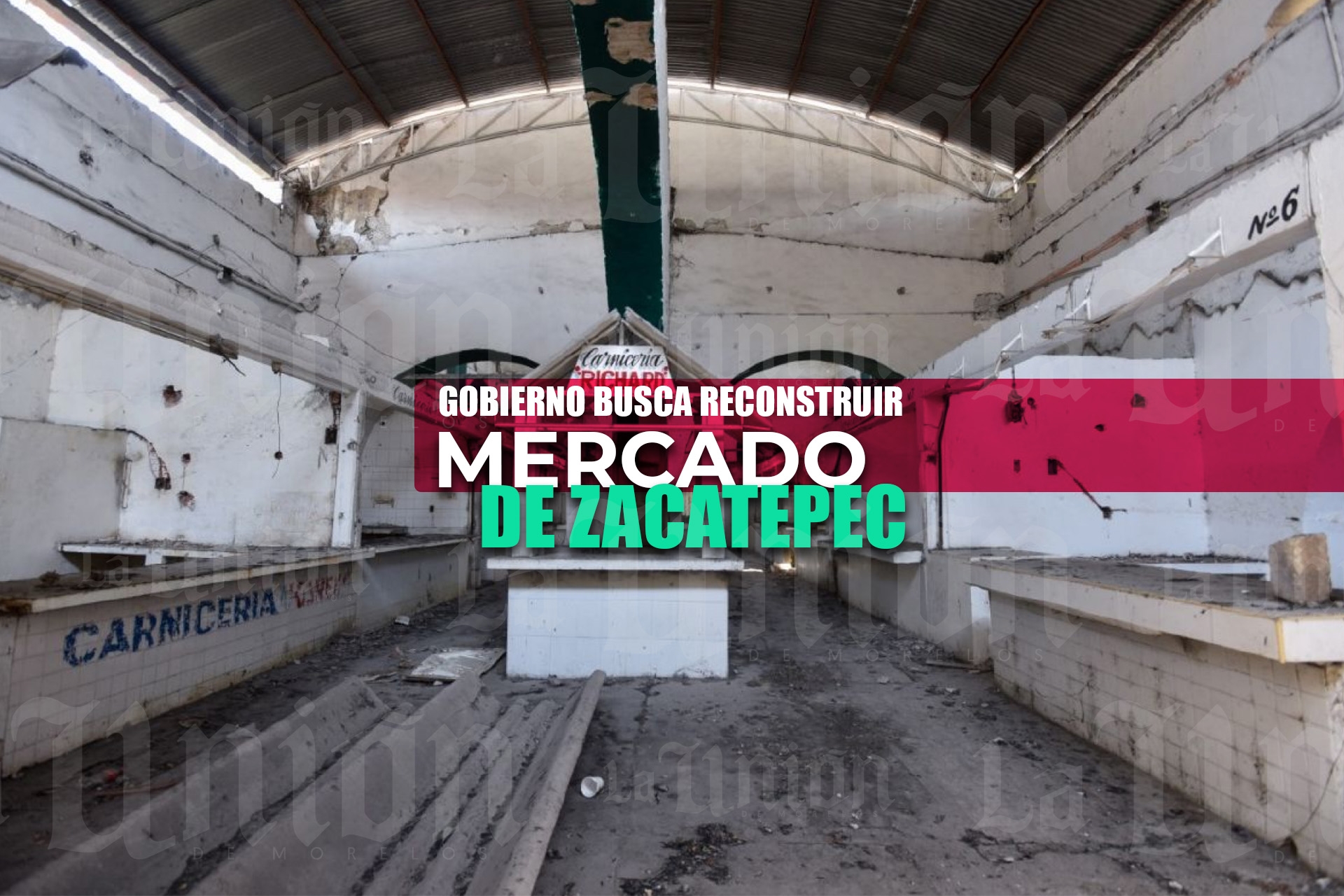 Ofrece gobierno gestionar para reconstruir mercado de Zacatepec
