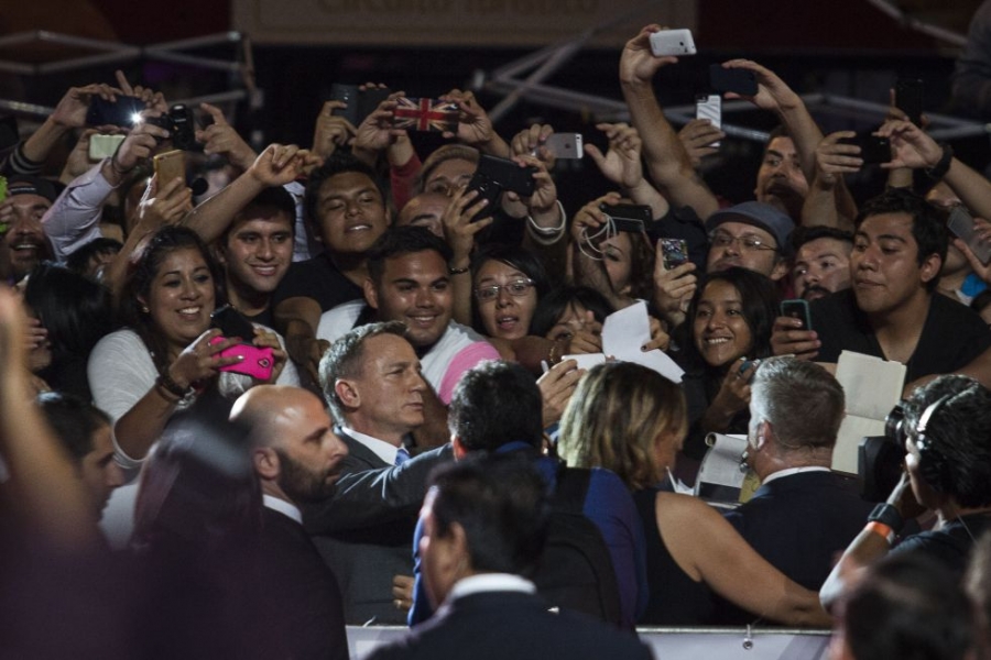 'Spectre', la nueva película del espía James Bond, hace su estreno en México