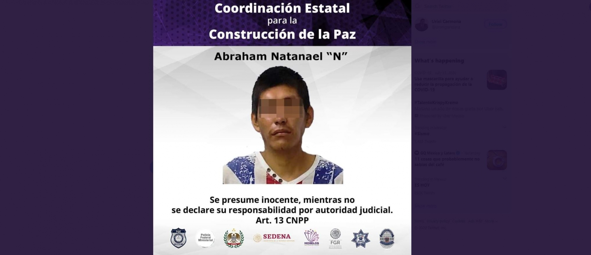 Vinculan a proceso a un presunto violador