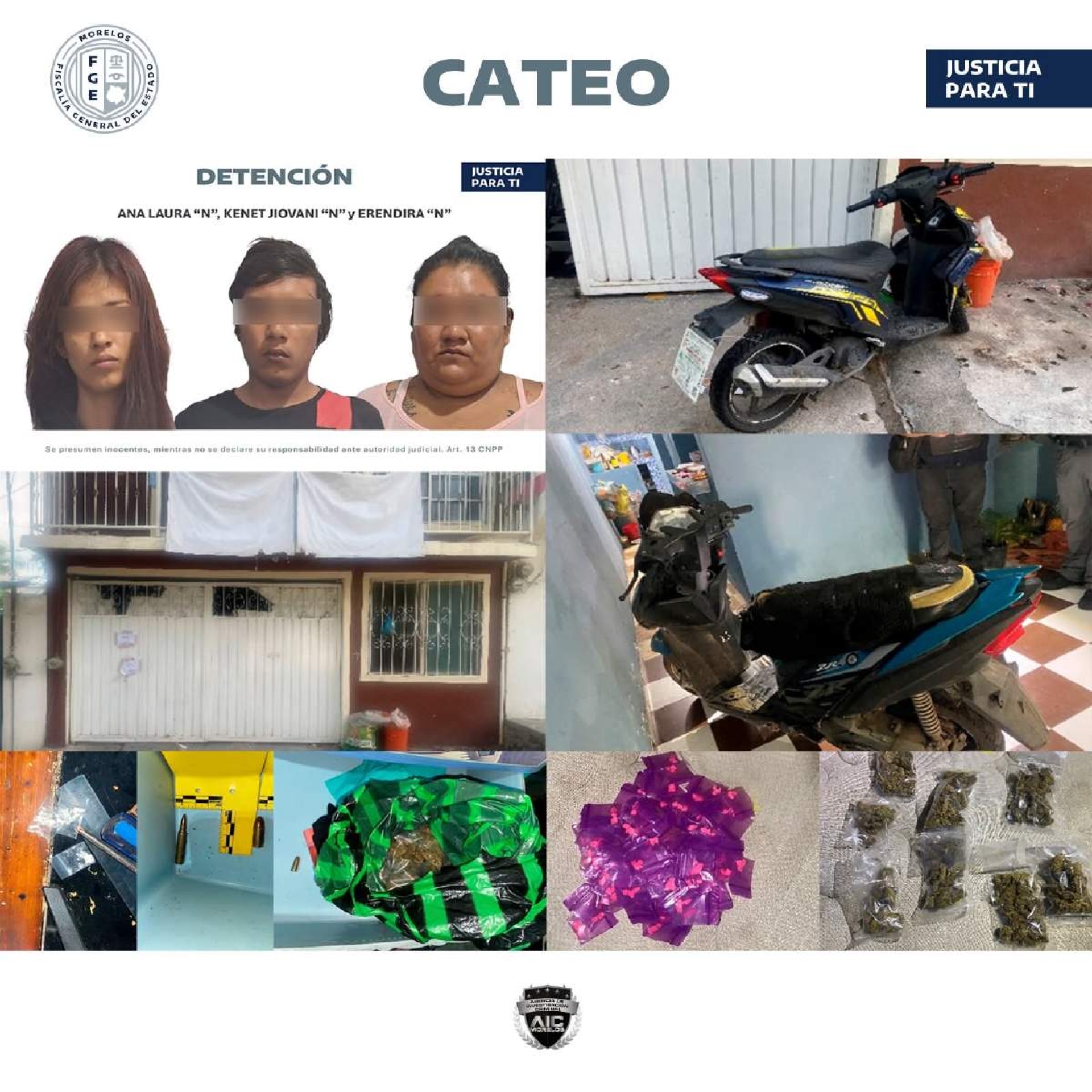 Cateo en Ayala deja cinco detenidos