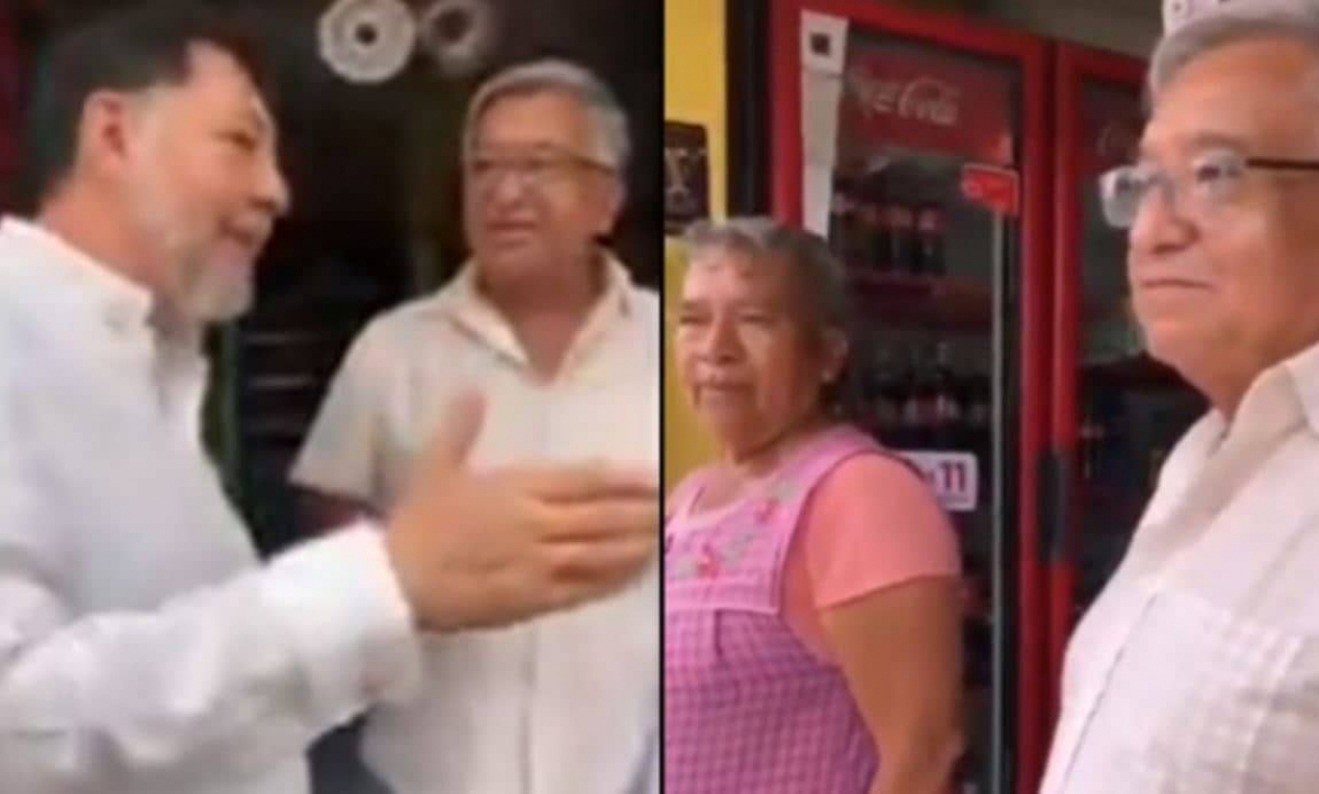 Fernández Noroña discute a gritos con adultos mayores: VIDEO