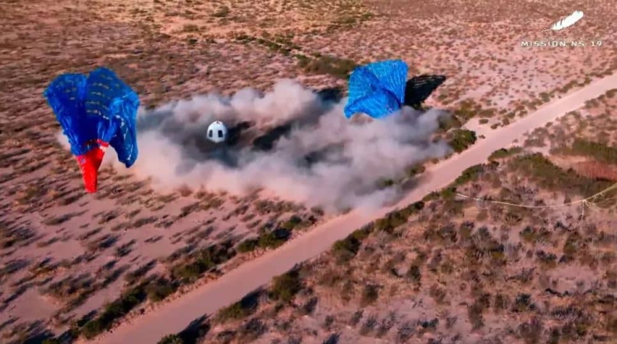 Blue Origin lanza su tercera tripulación en un vuelo espacial suborbital que establece récords