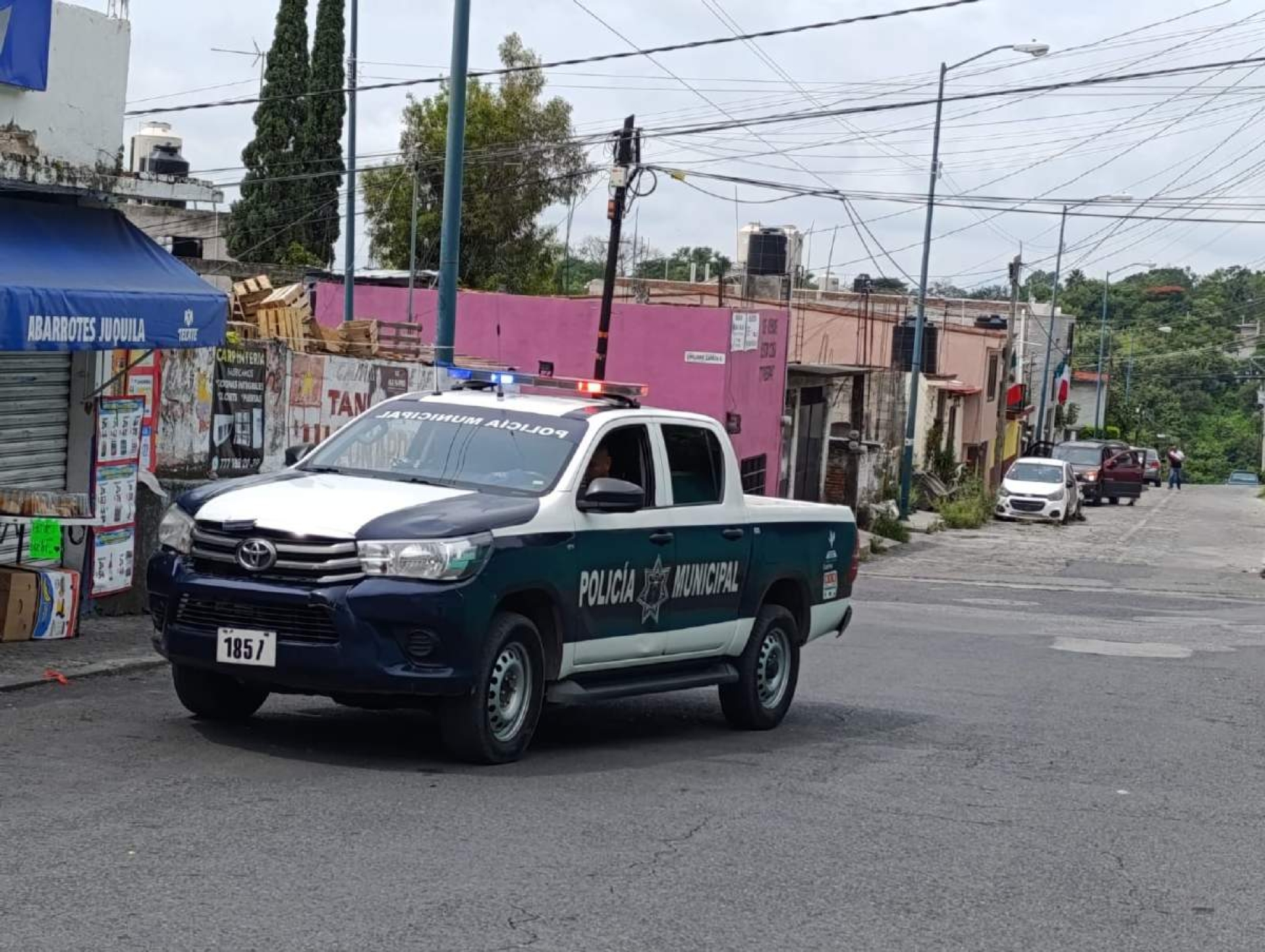 Resultó herido por una bala perdida
