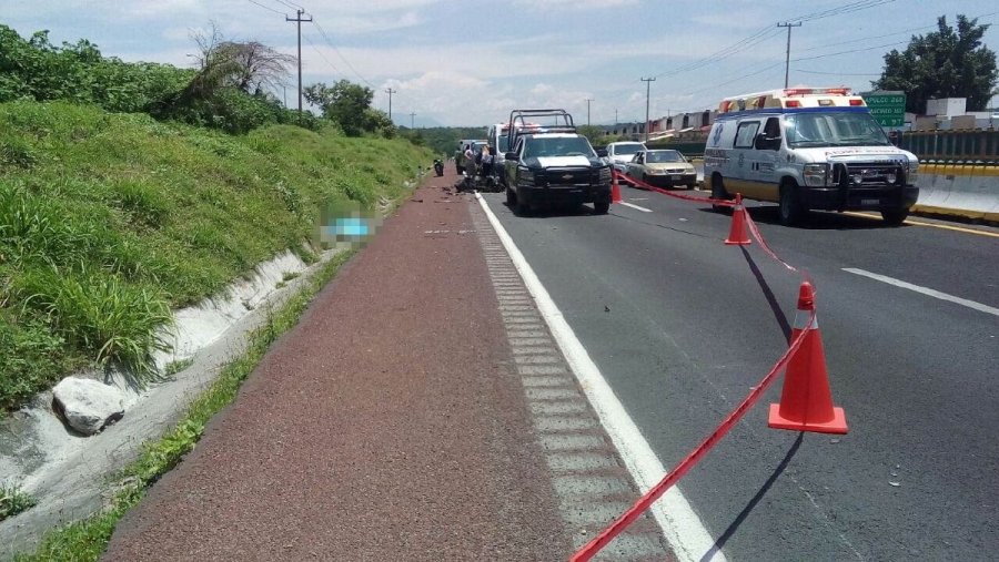Fallece motociclista durante un choque