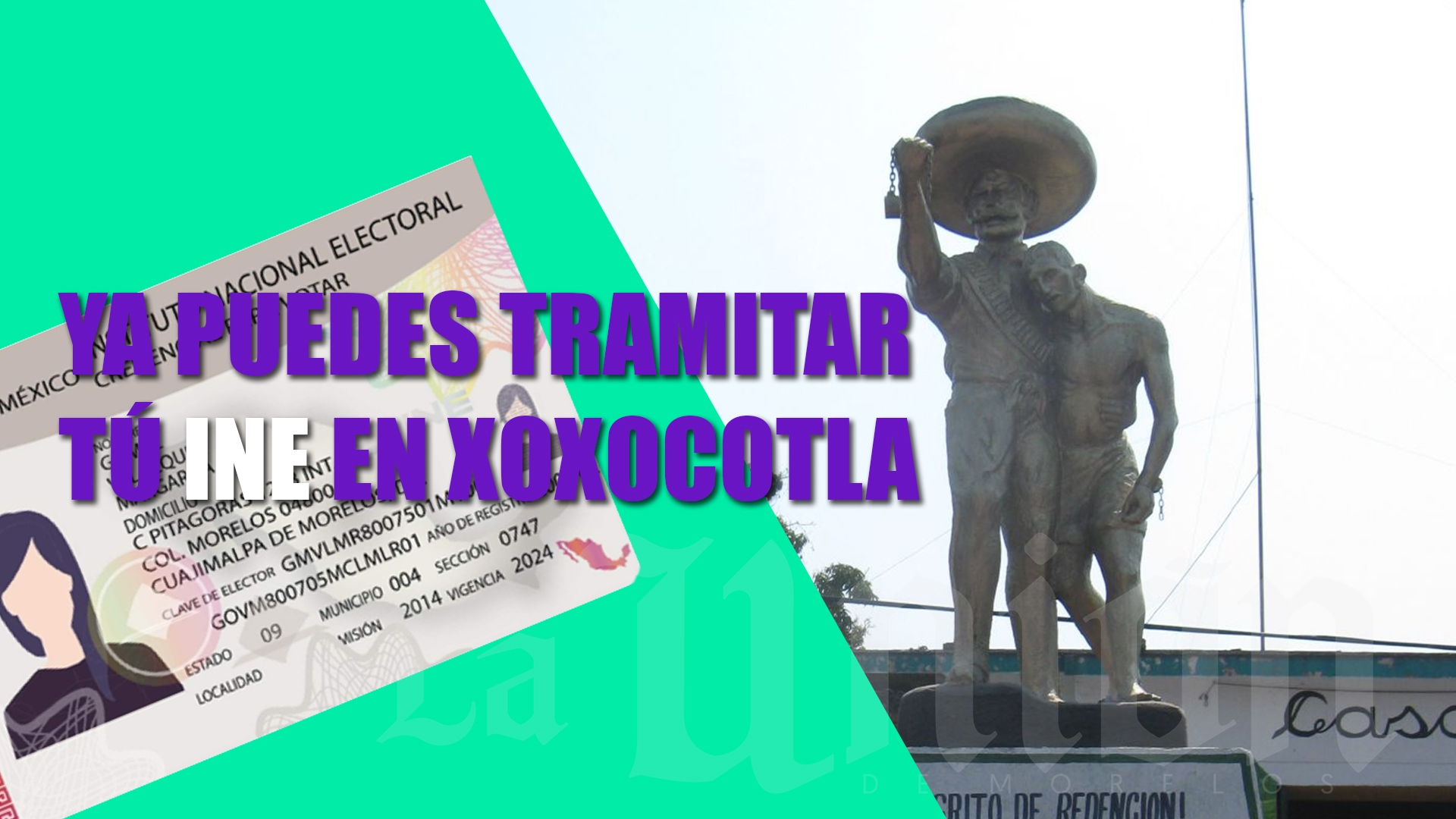 A partir de hoy, podrán tramitar credencial de elector en Xoxocotla