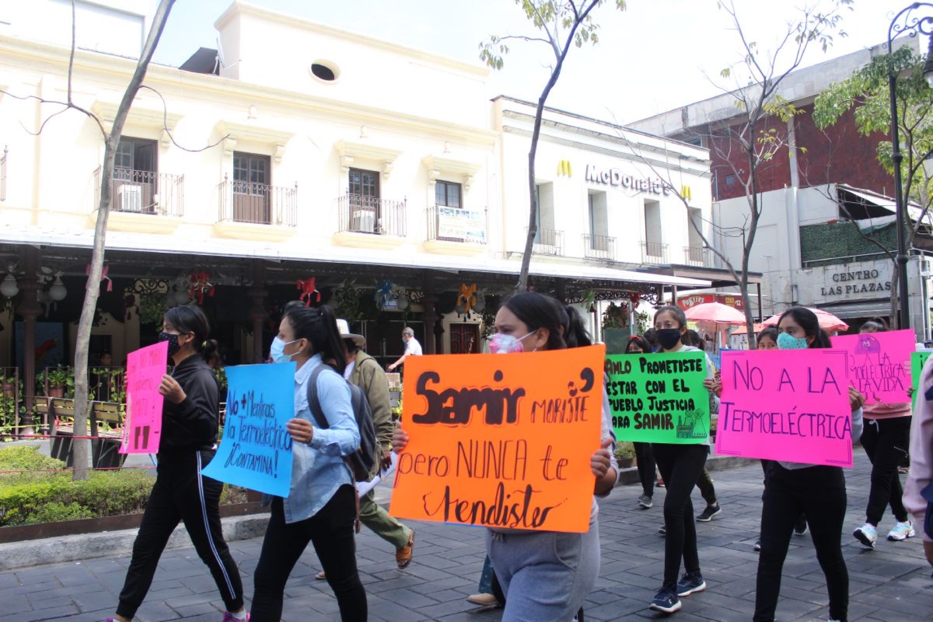 Protestan en Cuernavaca a dos años del asesinato de Samir Flores
