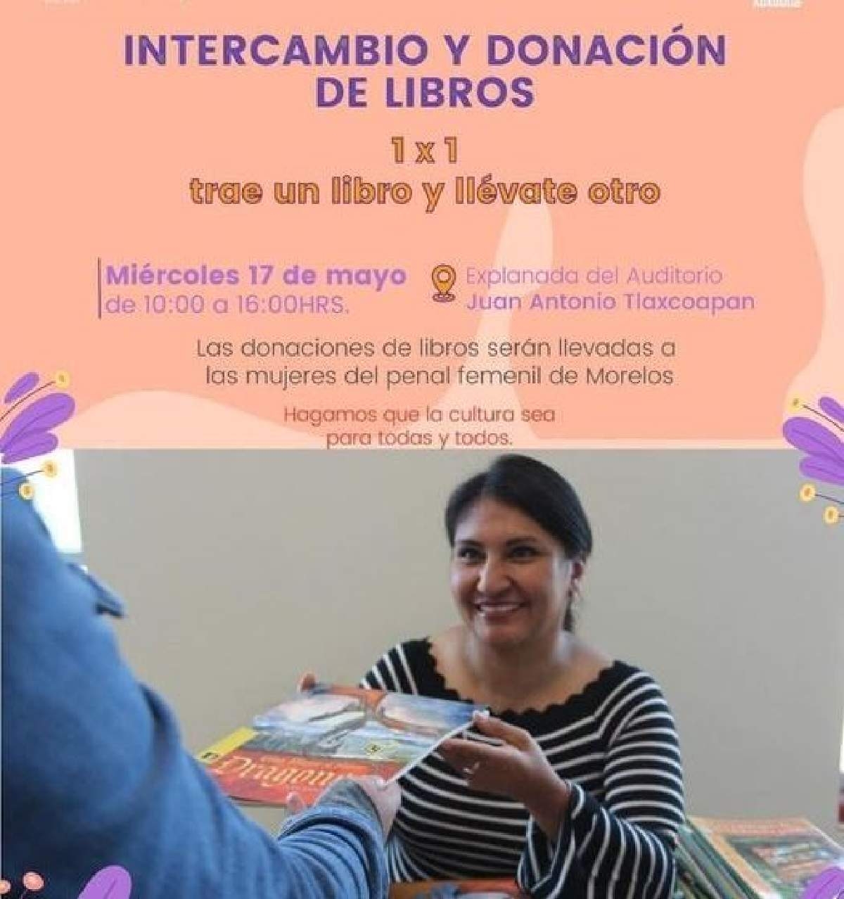 Realizan acopio de libros para donarlos al penal federal femenil
