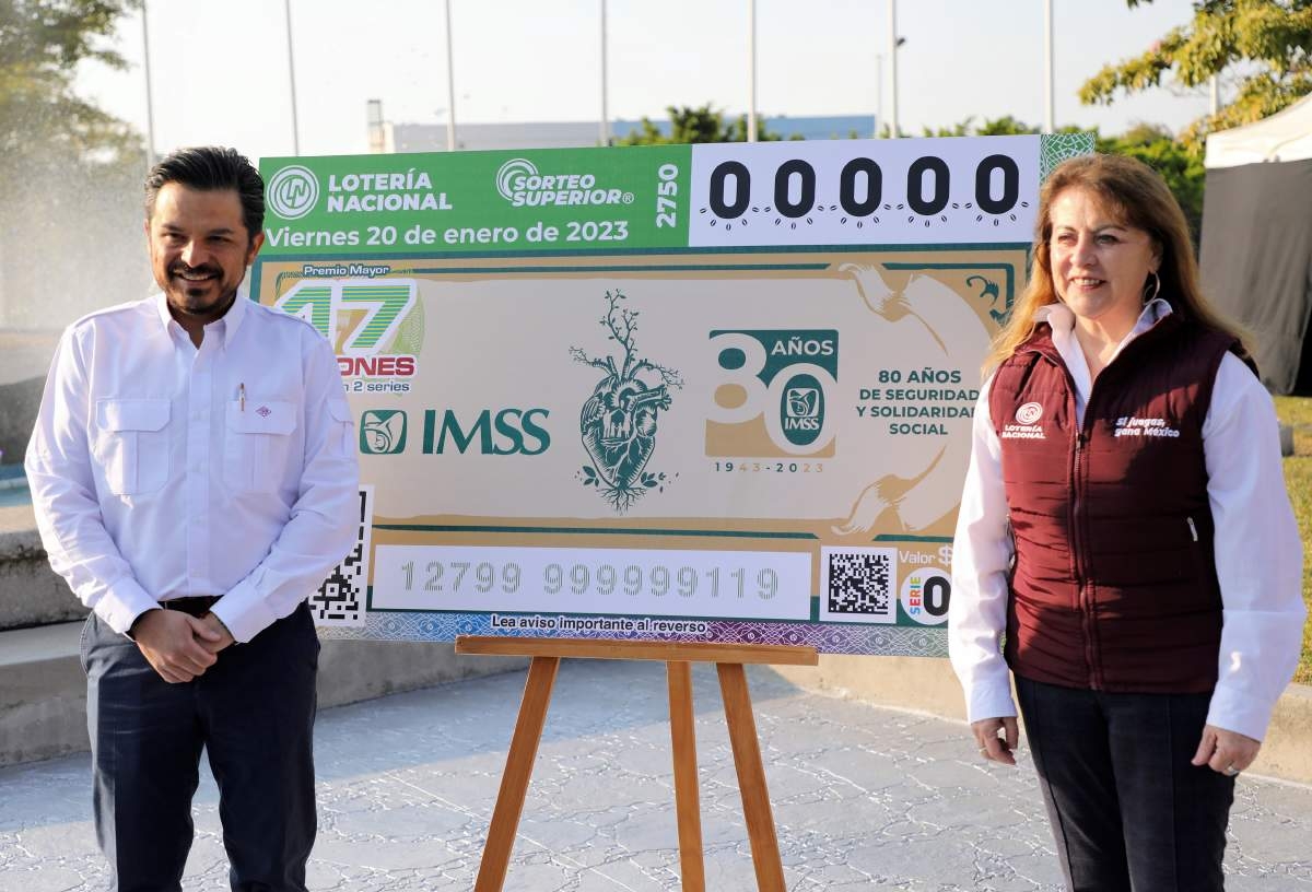 La Lotería Nacional conmemora 80 años del IMSS