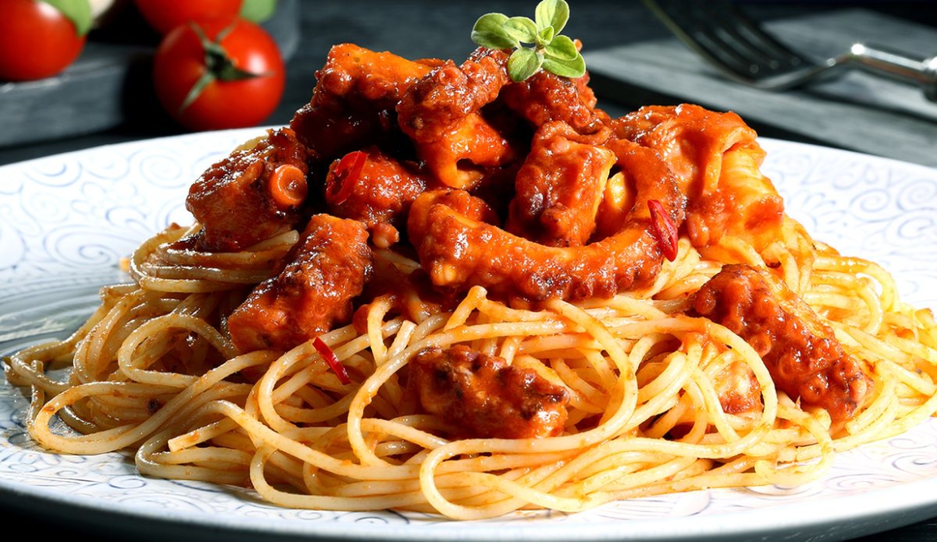 Espagueti con pulpo al ajillo: receta rápida y deliciosa
