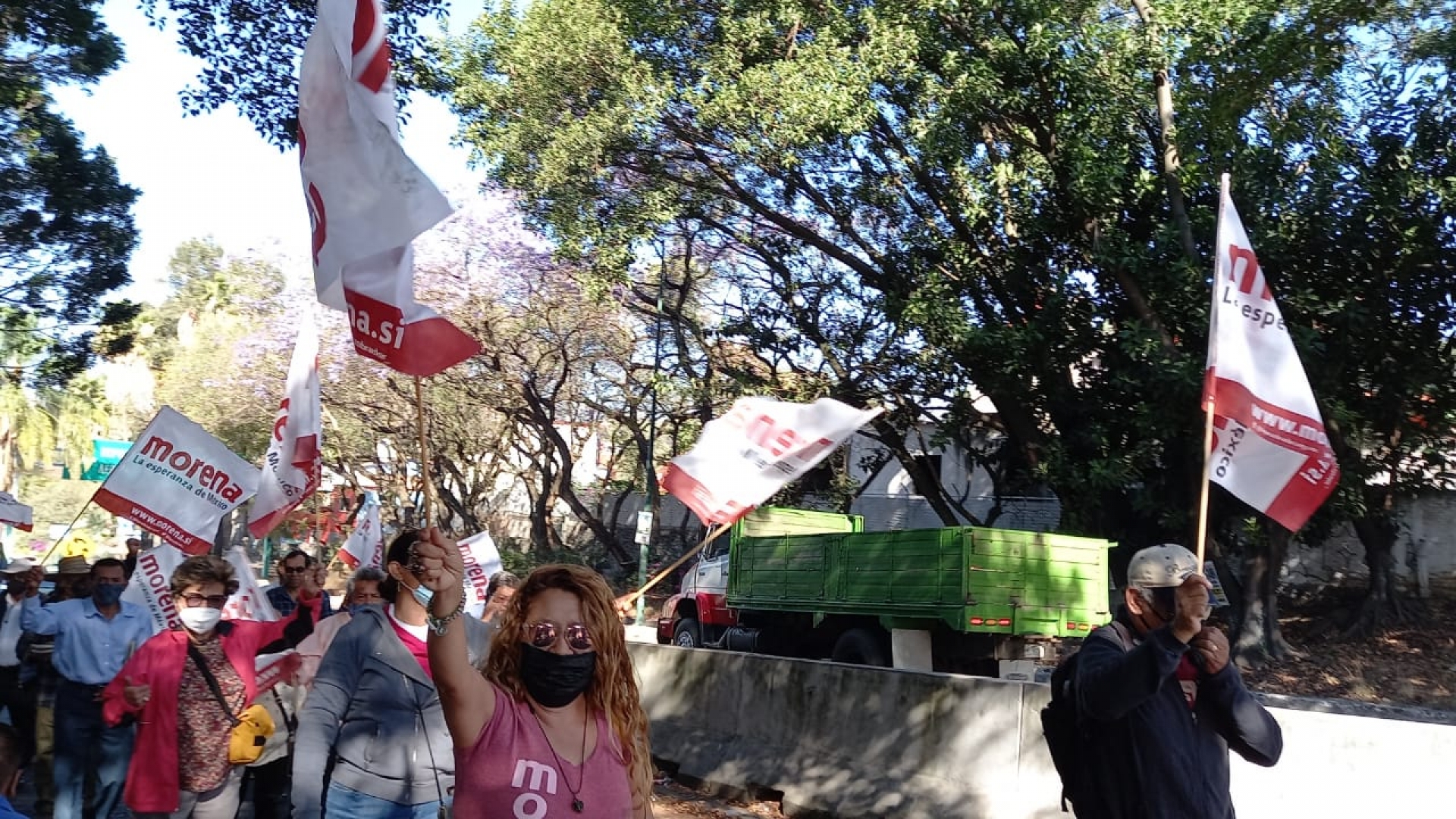 Inicia Bases de Morena Morelos caravana 'Por la democracia'