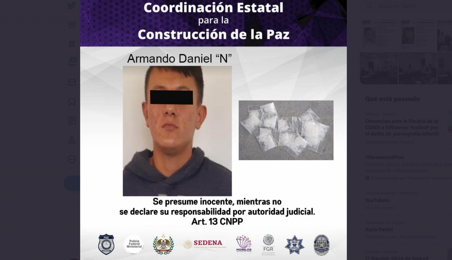 Arrestan a un motociclista con “cristal” en Mazatepec