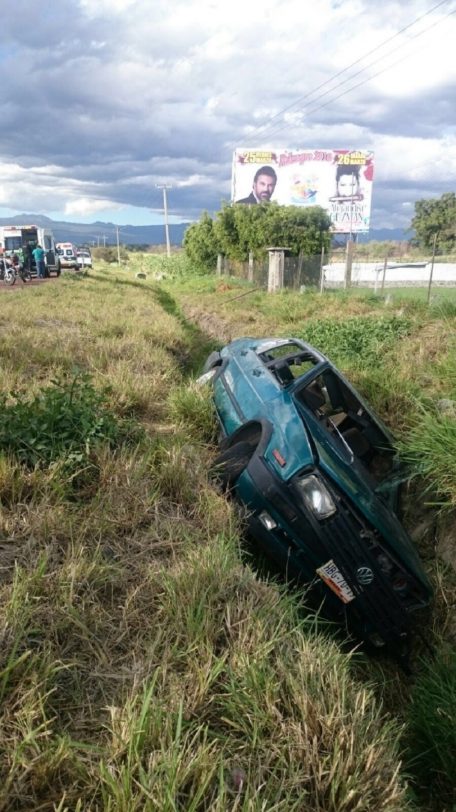 ¡Terminó en una zanja!